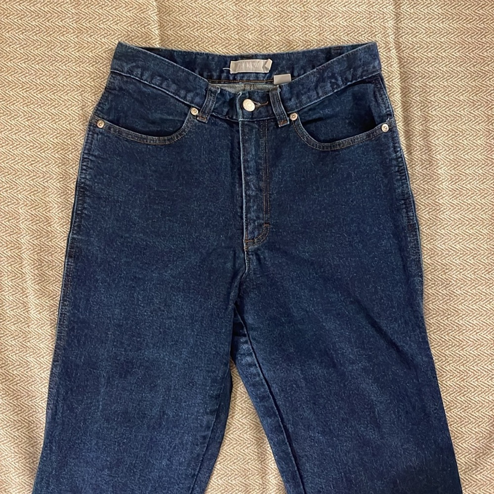 J Crew Dark Blue Straight Cut Denim